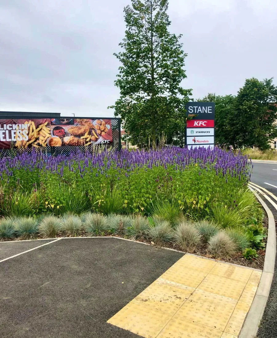 Staine Retail Park Colchester Landscaping