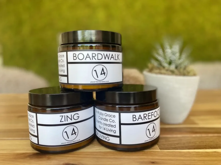 Planet 14 scented candles