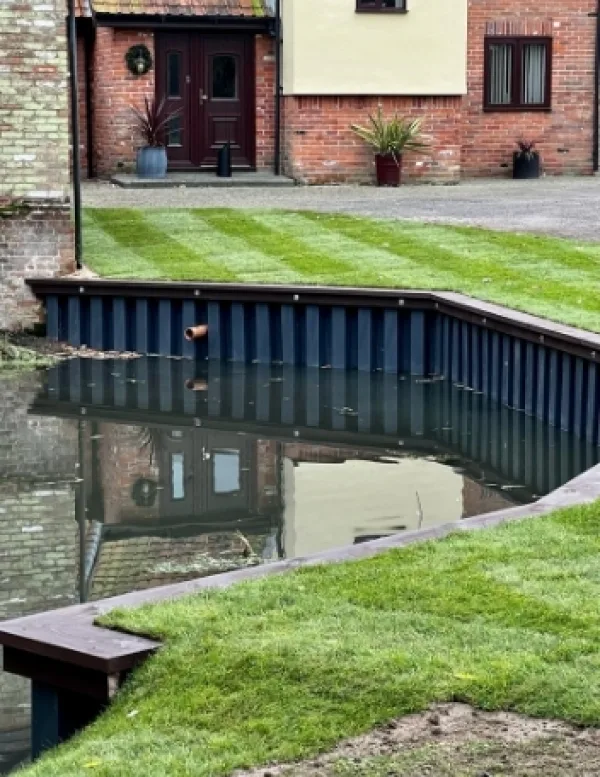 Landscaped Garden with Pond